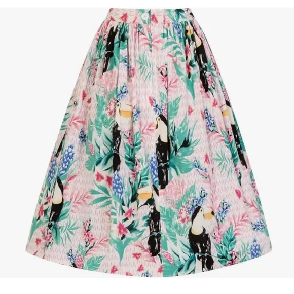 Hell Bunny toucan skirt “raphaella” - Picture 3 of 7